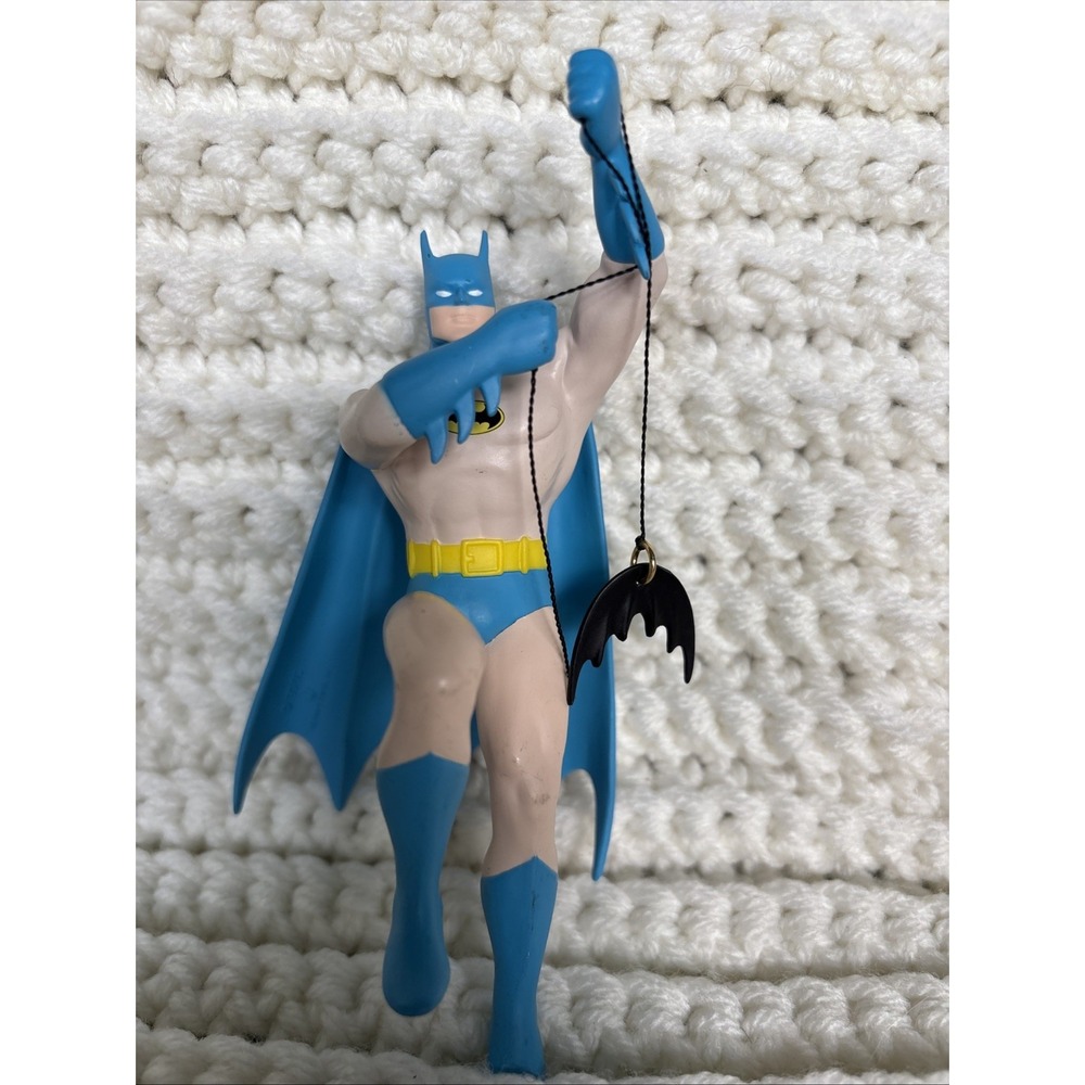 1994 Hallmark Keepsake Batman With Batarang Christmas Ornament Vintage Blue